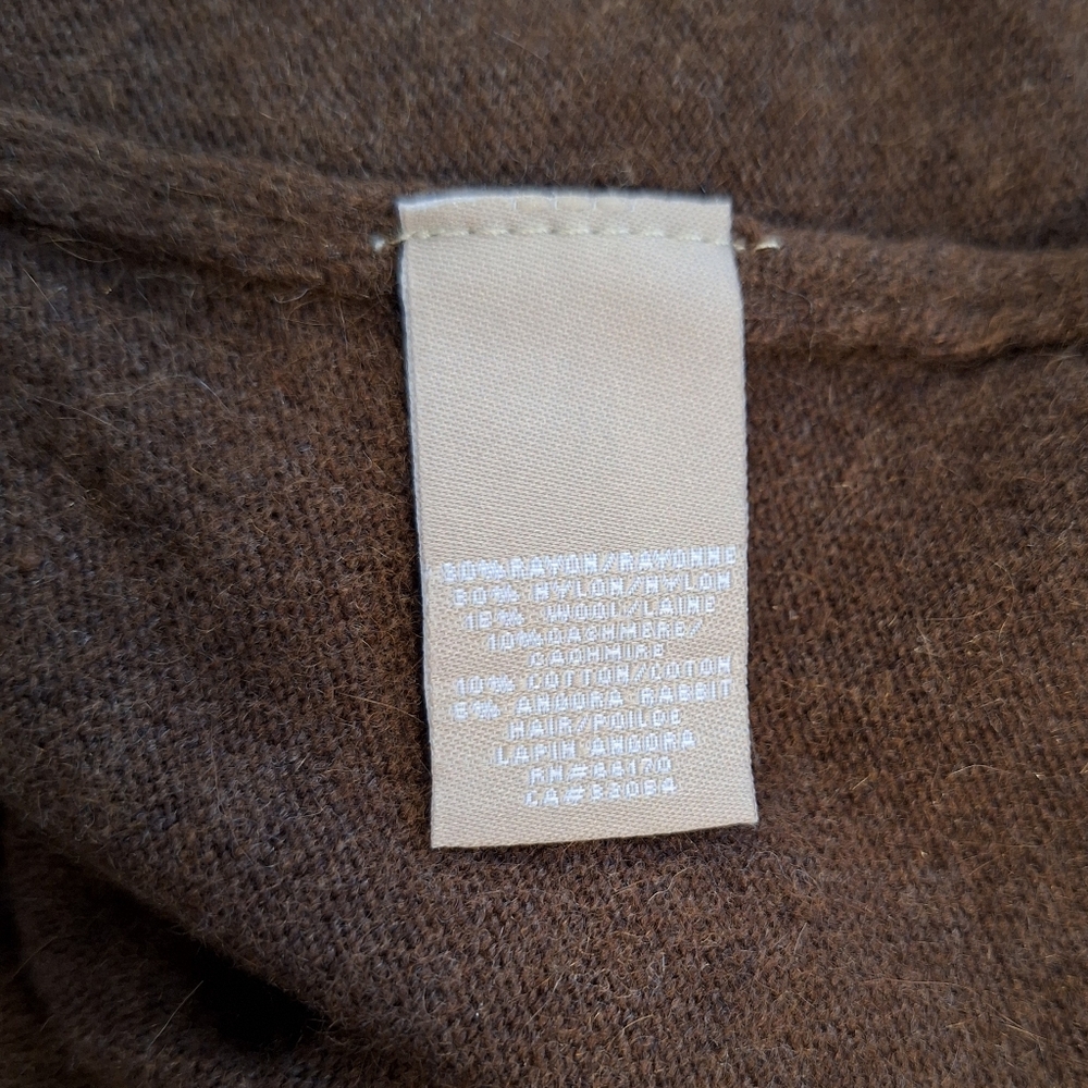 Anthropologie Knitted Knotted Cashmere Angora Dress Medium *X - Picture 6 of 8